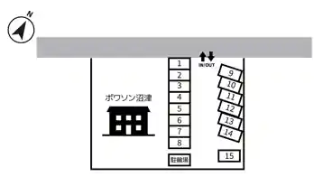 特P ポワソン沼津駐車場の図面