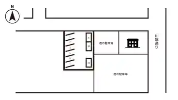 特P 《軽自動車》久保2-25-4駐車場の図面