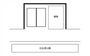 特P 日比津町1-21-20駐車場の図面