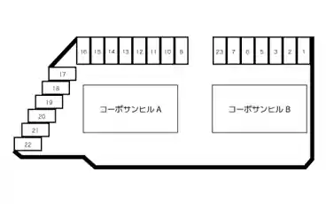 特P 清水が丘二丁目1308駐車場の図面