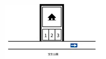 特P 宝生町3-133駐車場の図面