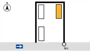 特P 【右奥屋根付き】泉2丁目23-19駐車場の図面