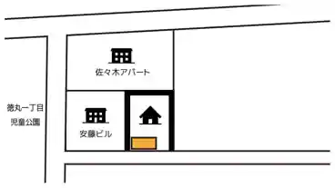 特P 《軽・コンパクト》徳丸1-4-13駐車場の図面