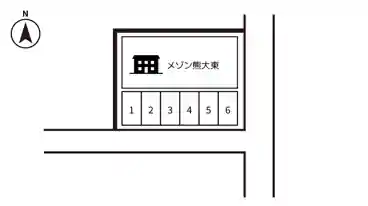 特P 《軽・コンパクト》メゾン熊大東駐車場の図面