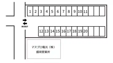 特P みたけ6-15-16付近駐車場の車室