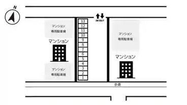 特P 駅前２丁目パーキングの図面