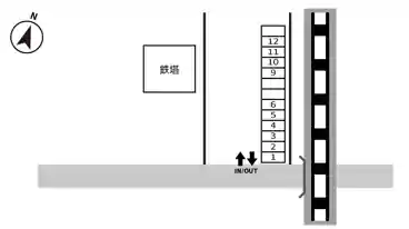 特P 上吉田639駐車場の図面