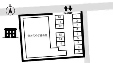 特P おおえのき接骨院駐車場の図面