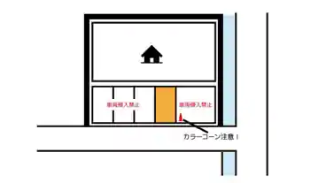 特P 五郎丸1-158駐車場の図面