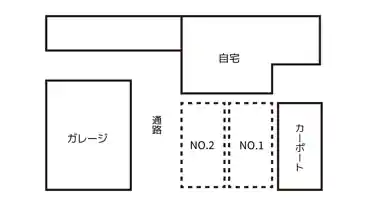 特P 中央4丁目9-8駐車場の図面