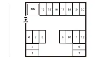 特P みさき公園駅前駐車場の図面