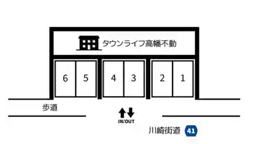 特P 高幡650-2駐車場の図面