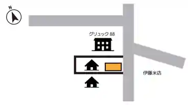 特P 《軽自動車》市ノ坪88-9駐車場の図面