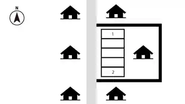 特P 新南新屋１７−７付近駐車場の図面