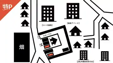 特P 【軽自動車専用】国場381-2駐車場の図面