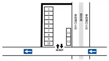 特P FK中村本町1丁目５４駐車場の図面