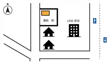 特P 赤羽1-32-3駐車場の図面