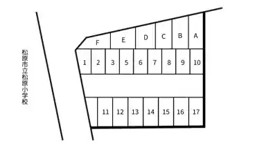特P 松原小学校前駐車場の図面
