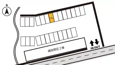 特P 【234番】桶狭間荘駐車場の図面