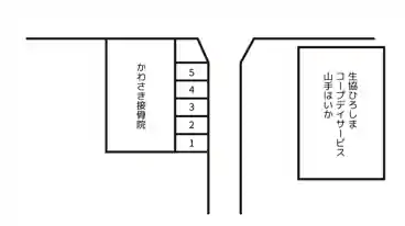 特P 山手町2-6-21駐車場の図面