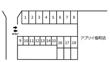 特P 《軽自動車・バイク》喜半パーク1の図面