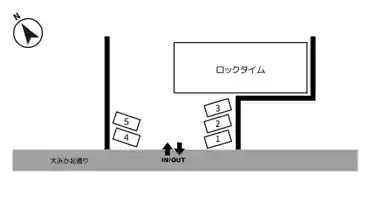 特P ROCKTIME CLIMBING GYM駐車場の図面