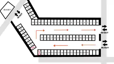 特P しずてつジャストライン永楽町駐車場の図面