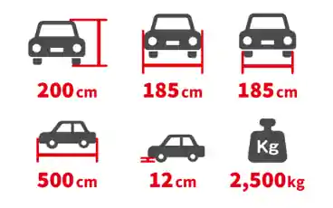 特P 【平日9:30～22:30】《機械式：200cm以下車両可》千葉ゴールデンパーキングFHの図面