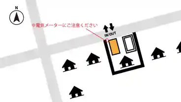 特P 【平日のみ】大和町妙興寺字天神１３−３付近駐車場の図面