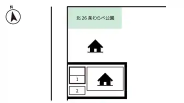 特P 北二十六条西16丁目3-20駐車場の図面