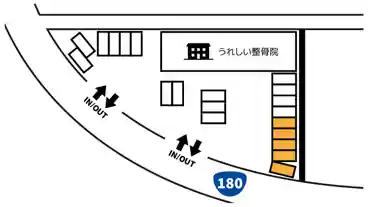 特P うれしい整骨院駐車場の図面