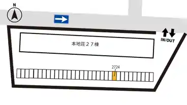 特P 【2724番】本地荘駐車場の図面