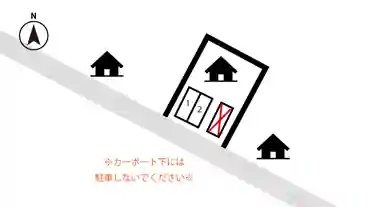 特P 竹の台1-21付近駐車場の図面