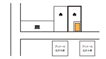 特P 《軽自動車》北沢4-21-6駐車場の図面