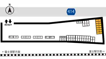 特P 富士宮駅月極駐車場の図面