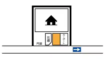 特P 西崎町2-47-3駐車場の図面