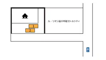 特P 《バイク専用》中延6-3-19駐車場の図面