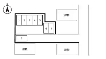 特P 長江1-25-10駐車場の図面