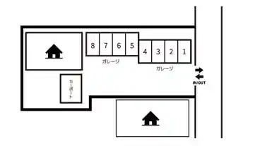 特P 【ガレージ】南呉服町13-27駐車場の図面