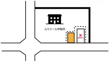 特P 《軽自動車》早稲田鶴巻町536-5駐車場の図面