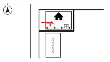 特P 【バイク】玉川2-14-6駐車場の図面