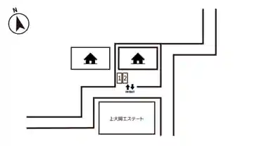 特P ＜原付専用＞別所3-26-19駐車場の図面