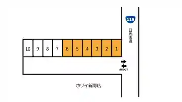 特P 御幸町609駐車場の図面