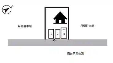 特P 戸張950-6駐車場の図面