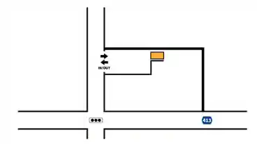 特P 《バイク専用》大原2-6-8駐車場の図面