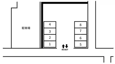 特P 別宮町8-3-55付近駐車場の図面