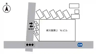 特P 【二輪】新大阪 第2 Ysビル駐車場の図面