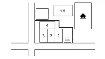 特P ニワとヘヤ前駐車場の図面