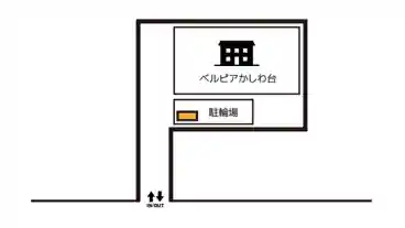 特P 《バイク専用》 ベルピアかしわ台駐車場の図面