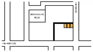 特P 焼肉DINING大和　館山店第2駐車場の図面